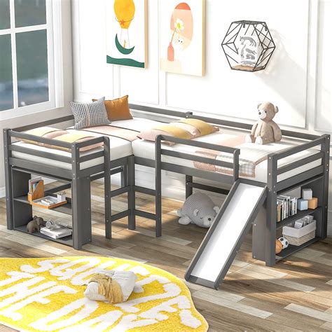 Twin Loft Bed with L